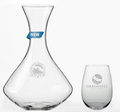 OASIS WINE CARAFE 1.5L & 2 Stemless Wine Glasses-Set 1 etch*
