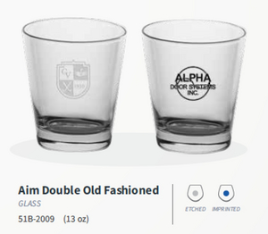 AIM DOUBLE OLD FASHION -ETCHED
